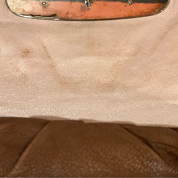 Prada Antique Leather Shoulder Bag with Rhinestone Detail - Picture 6 of 16